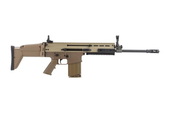 FN America SCAR 17S with Non-Reciprocating Charging handle in FDE
